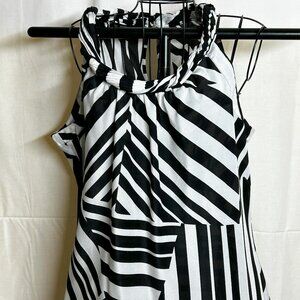 Spense Blouse, Black and White, Large
